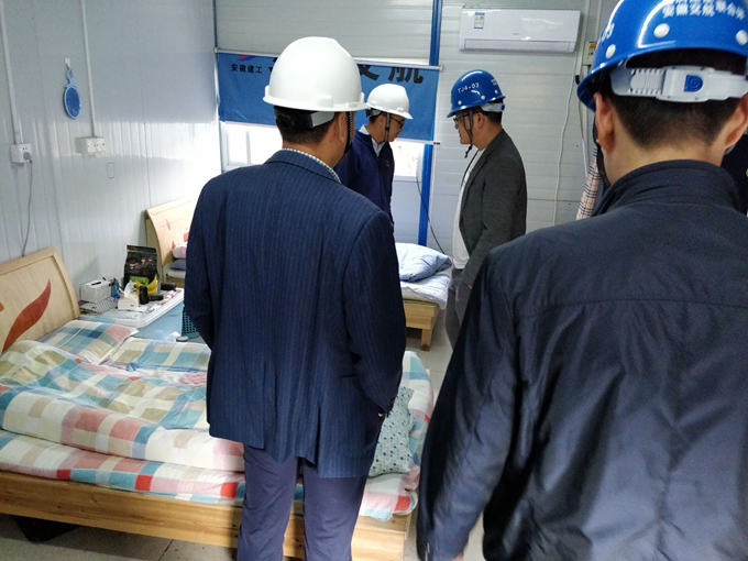 合轨4号线TJ03标项目指挥部联合监理单位对项目部生活区消防及用电开展专项检查